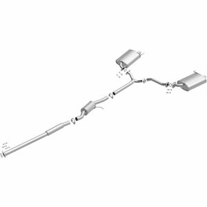 Bre Exhaust Exhaust System Kit, Direct-Fit Exhaust Series Cat-Back System, Aluminized Steel, With Mufflers, 2 Inch Pipe Diameter – 106-0323