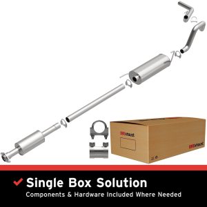 Bre Exhaust Exhaust System Kit, Direct-Fit Exhaust Series Cat-Back System, Aluminized Steel, With Mufflers, 3 Inch Pipe Diameter – 106-0511