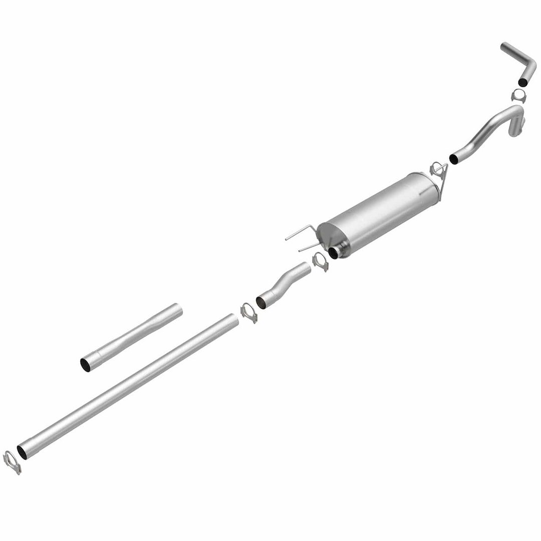 Bre Exhaust Exhaust System Kit, Direct-Fit Exhaust Series Cat-Back System, Aluminized Steel, With Muffler, 2-1/2 Inch Pipe Diameter – 106-0697
