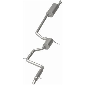 Bre Exhaust Exhaust System Kit, Direct-Fit Exhaust Series Cat-Back System, Aluminized Steel, With Mufflers, 2-1/2 Inch Pipe Diameter – 106-0973