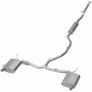 Bre Exhaust Exhaust System Kit, Direct-Fit Exhaust Series Cat-Back System, Aluminized Steel, With Mufflers, 2 Inch Pipe Diameter – 106-1010