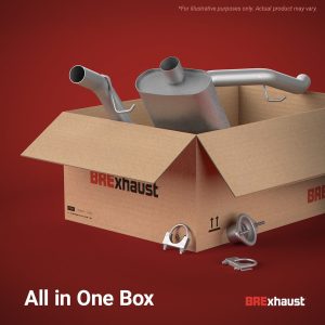 Bre Exhaust Exhaust System Kit, Direct-Fit Exhaust Series Cat-Back System, Aluminized Steel, With Mufflers, 2-1/4 Inch Pipe Diameter – 106-1012