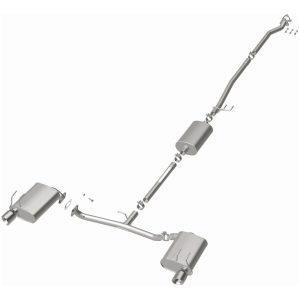 Bre Exhaust Exhaust System Kit, Direct-Fit Exhaust Series Cat-Back System, Aluminized Steel, With Mufflers, 2 Inch Pipe Diameter – 106-1065