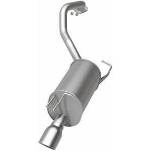 Bre Exhaust Exhaust Muffler, 7 Inch Width X 9 Inch Height Oval Aluminized Steel Case, Single 1-3/4 Inch Offset Inlet – 108-0142