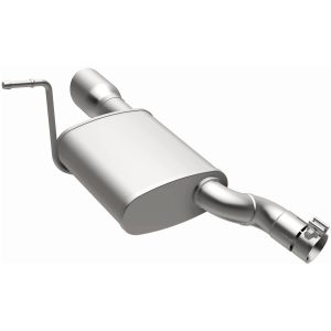 Bre Exhaust Exhaust Muffler, 9 Inch Width X 4 Inch Height Oval Aluminized Steel Case, Single 2-1/4 Inch Offset Inlet – 108-0170