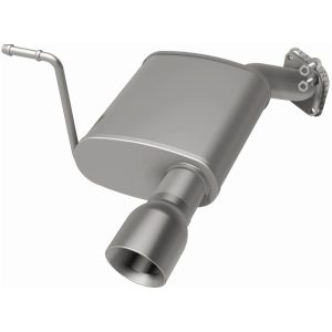 Bre Exhaust Exhaust Muffler, 9 Inch Width X 4 Inch Height Oval Aluminized Steel Case, Single 2-1/4 Inch Offset Inlet – 108-0265