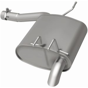 Bre Exhaust Exhaust Muffler, 11 Inch Width X 5 Inch Height Oval Aluminized Steel Case, Single 2 Inch Offset Inlet – 108-0278