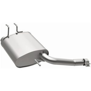 Bre Exhaust Exhaust Muffler, 11 Inch Width X 5 Inch Height Oval Aluminized Steel Case, Single 2 Inch Offset Inlet – 108-0278