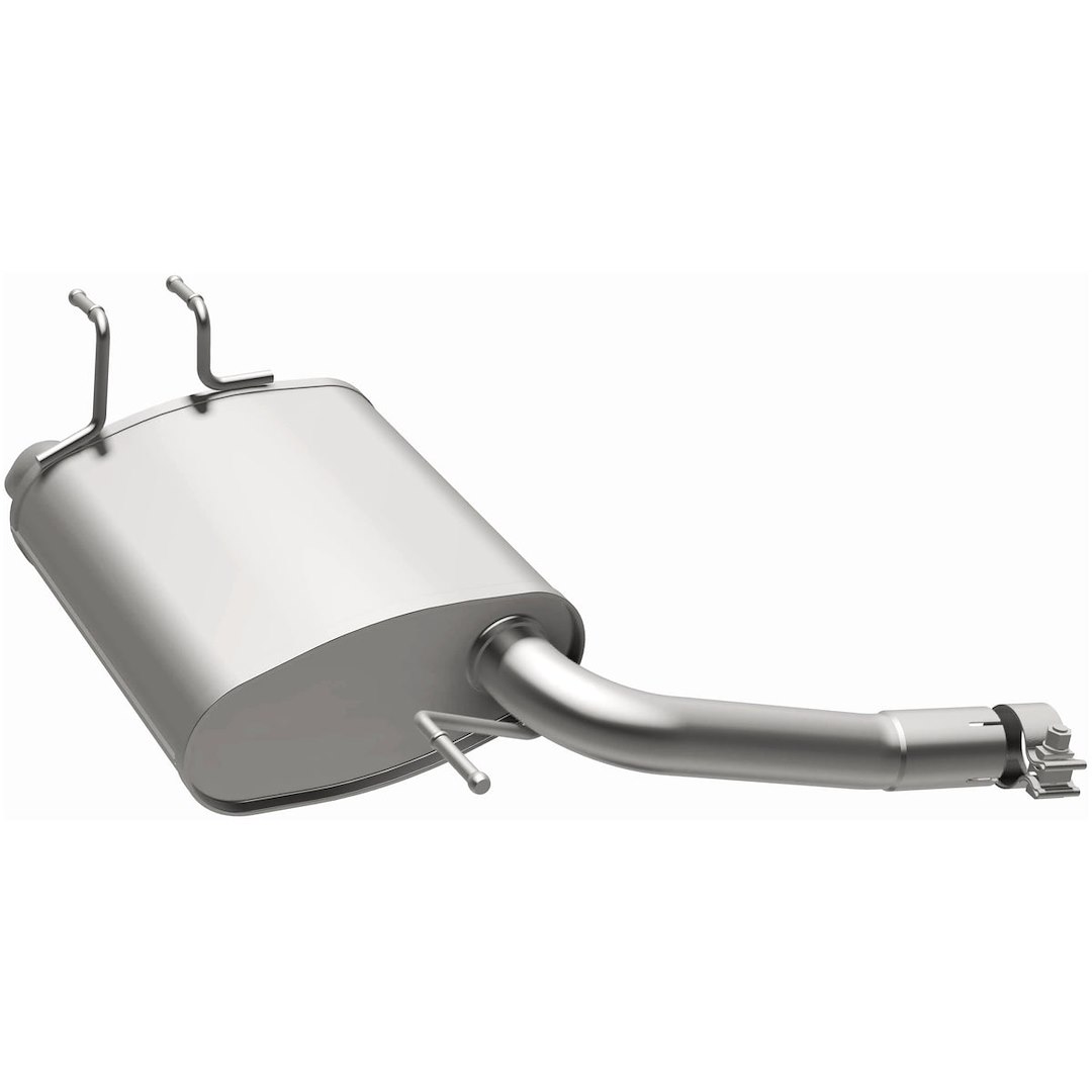 Bre Exhaust Exhaust Muffler, 11 Inch Width X 5 Inch Height Oval Aluminized Steel Case, Single 2 Inch Offset Inlet – 108-0278
