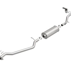 Bre Exhaust Exhaust System Kit, Direct-Fit Exhaust Series Cat-Back System, Stainless Steel, With Muffler, 2-1/2 Inch Pipe Diameter – 116-0509