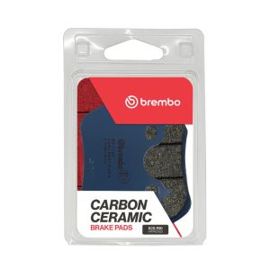 Brembo Brake Pad, Prime Line, Carbon Ceramic, Set of 2, 97.3 Millimeter Width X 63.4 Millimeter Height X 8 Millimeter Thickness – 07HD16CC