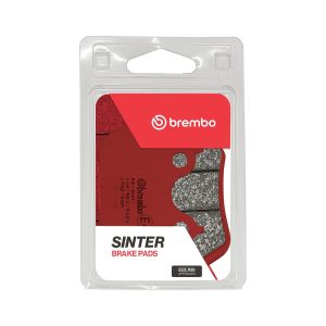 Brembo Brake Pad, Prime Line, Sintered Compound, Set of 2, 97.3 Millimeter Width X 63.4 Millimeter Height X 8 Millimeter Thickness – 07HD16SA