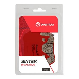 Brembo Brake Pad, Prime Line, Sintered Compound, Set of 2, 97.3 Millimeter Width X 63.4 Millimeter Height X 8 Millimeter Thickness – 07HD16SP