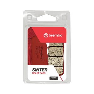 Brembo Brake Pad, Prime Line, Sintered Compound, Set of 2, 102.1 Millimeter Width X 38.9 Millimeter Height X 10.4 Millimeter Thickness – 07HO34SP