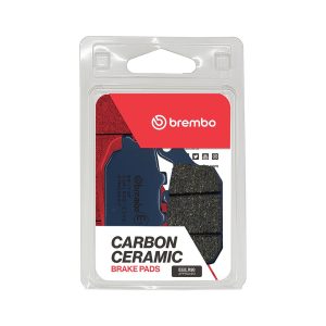 Brembo Brake Pad, Prime Line, Carbon Ceramic, Set of 2, 85.7 Millimeter Width X 40 Millimeter Height X 8.9 Millimeter Thickness – 07HO3607