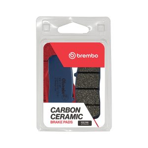 Brembo Brake Pad, Prime Line, Carbon Ceramic, Set of 2, 102.1 Millimeter Width X 38.9 Millimeter Height X 9.6 Millimeter Thickness – 07HO4108