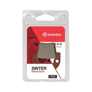 Brembo Brake Pad, Prime Line, Sintered Compound, Set of 2, 59.7 Millimeter Width X 43.7 Millimeter Height X 9.5 Millimeter Thickness – 07HO48SD
