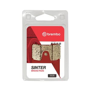 Brembo Brake Pad, Prime Line, Sintered Compound, Set of 2, 59.7 Millimeter Width X 57.1 Millimeter Height X 8 Millimeter Thickness – 07KA21SP