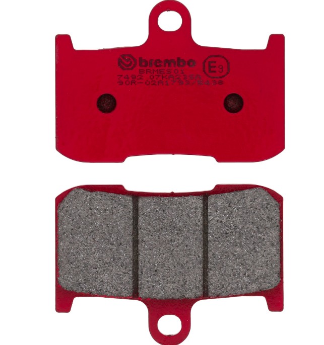 Brembo Brake Pad, Prime Line, Sintered Compound, Set of 2, 69.2 Millimeter Width X 49.5 Millimeter Height X 7 Millimeter Thickness – 07KA23SA