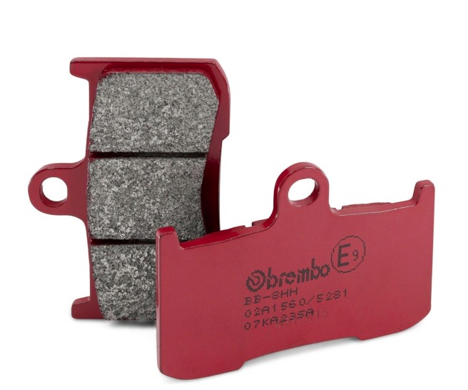 Brembo Brake Pad, Prime Line, Sintered Compound, Set of 2, 69.2 Millimeter Width X 49.5 Millimeter Height X 7 Millimeter Thickness – 07KA23SA