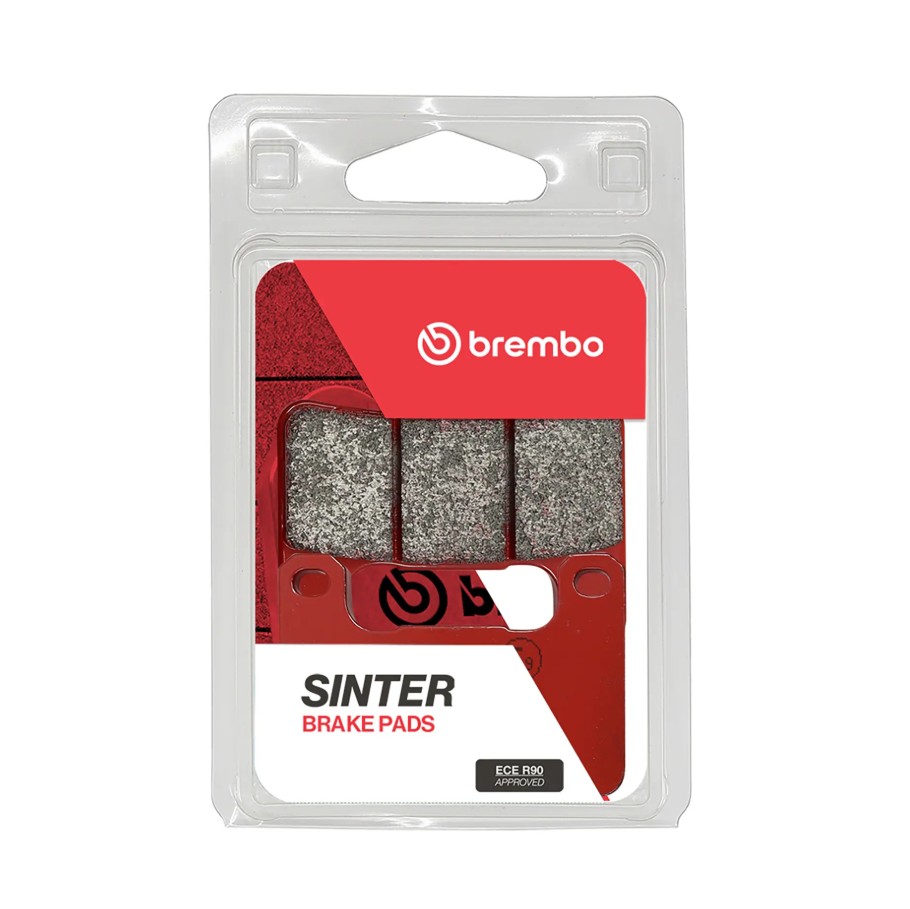 Brembo Brake Pad, Prime Line, Sintered Compound, Set of 2, 71.1 Millimeter Width X 49.9 Millimeter Height X 8 Millimeter Thickness – 07SU27SA