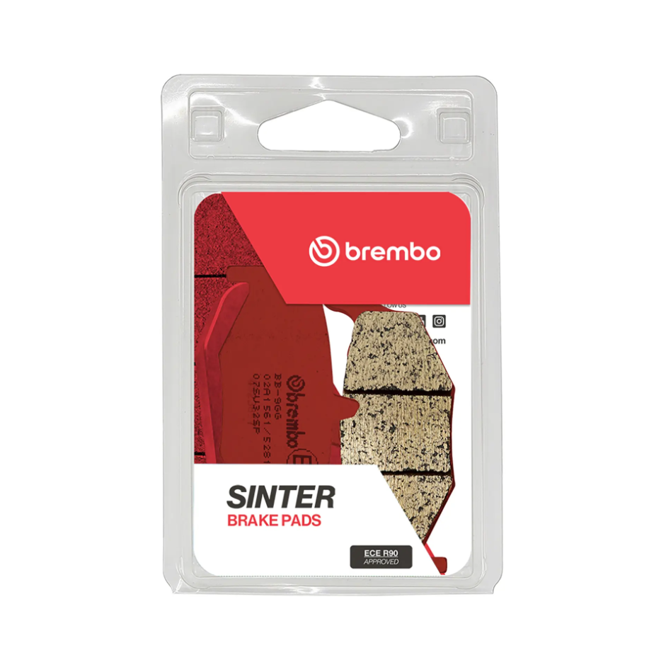 Brembo Brake Pad, Prime Line, Sintered Compound, Set of 2, 88.85 Millimeter Width X 39.1 Millimeter Height X 9.4 Millimeter Thickness – 07SU32SP