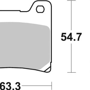 Brembo Brake Pad, Prime Line, Sintered Compound, Set of 2, 63.5 Millimeter Width X 57.7 Millimeter Height X 8.7 Millimeter Thickness – 07YA11SA