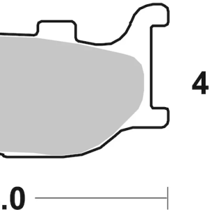 Brembo Brake Pad, Prime Line, Sintered Compound, Set of 2, 94 Millimeter Width X 40.7 Millimeter Height X 9 Millimeter Thickness – 07YA34SA