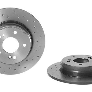 Brembo Brake Rotor, Xtra, Solid Cross Drilled, One Piece Design, Wheel Bolt Pattern 5 X 112 Millimeter – 0872112XC02