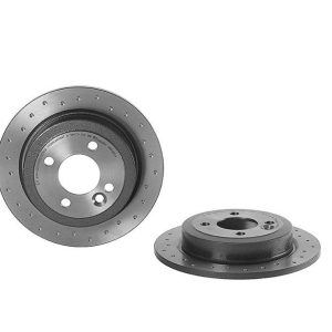 Brembo Brake Rotor, Xtra, Solid Cross Drilled, One Piece Design, Wheel Bolt Pattern 4 X 100 Millimeter – 0891631XC02
