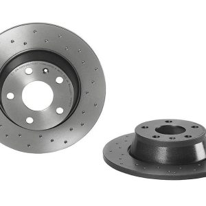 Brembo Brake Rotor, Xtra, Solid Cross Drilled, One Piece Design, Wheel Bolt Pattern 5 X 112 Millimeter – 0897691XC02
