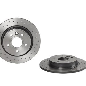 Brembo Brake Rotor, Xtra, Solid Cross Drilled, One Piece Design, Wheel Bolt Pattern 5 X 107.95 Millimeter – 0899751XC02