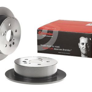 Brembo Brake Rotor, Solid, One Piece Design, Wheel Bolt Pattern 5 X 114.3 Millimeter – 08A11111C02