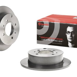 Brembo Brake Rotor, Solid, One Piece Design, Wheel Bolt Pattern 4 X 114.3 Millimeter – 08A11411C02
