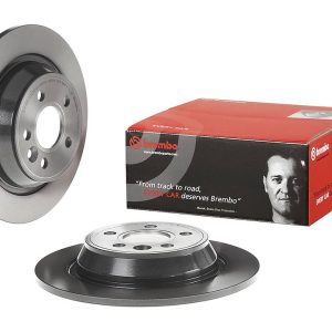 Brembo Brake Rotor, Solid, One Piece Design, Wheel Bolt Pattern 5 X 107.95 Millimeter – 08A54011C02