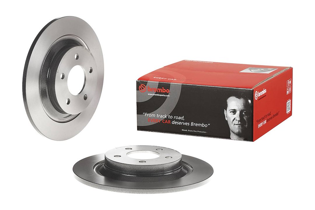Brembo Brake Rotor, Solid, One Piece Design, Wheel Bolt Pattern 5 X 114.3 Millimeter – 08A71111C02
