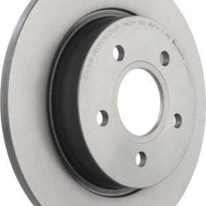 Brembo Brake Rotor, Prime, Solid, One Piece Design, Wheel Bolt Pattern 5 X 107.95 Millimeter – 08A72511C02