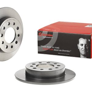 Brembo Brake Rotor, Solid, One Piece Design, Wheel Bolt Pattern 5 X 114.3 Millimeter – 08B02711C02