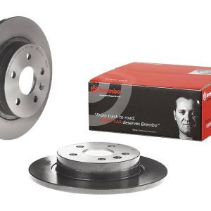 Brembo Brake Rotor, Solid, One Piece Design, Wheel Bolt Pattern 5 X 105 Millimeter – 08B35711C02