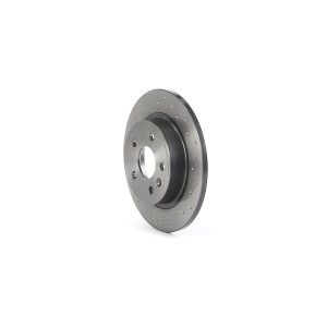 Brembo Brake Rotor, Xtra, Solid Cross Drilled, One Piece Design, Wheel Bolt Pattern 5 X 105 Millimeter – 08B3571XC02