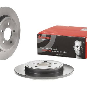 Brembo Brake Rotor, Solid, One Piece Design, Wheel Bolt Pattern 5 X 114.3 Millimeter – 08B41211C02