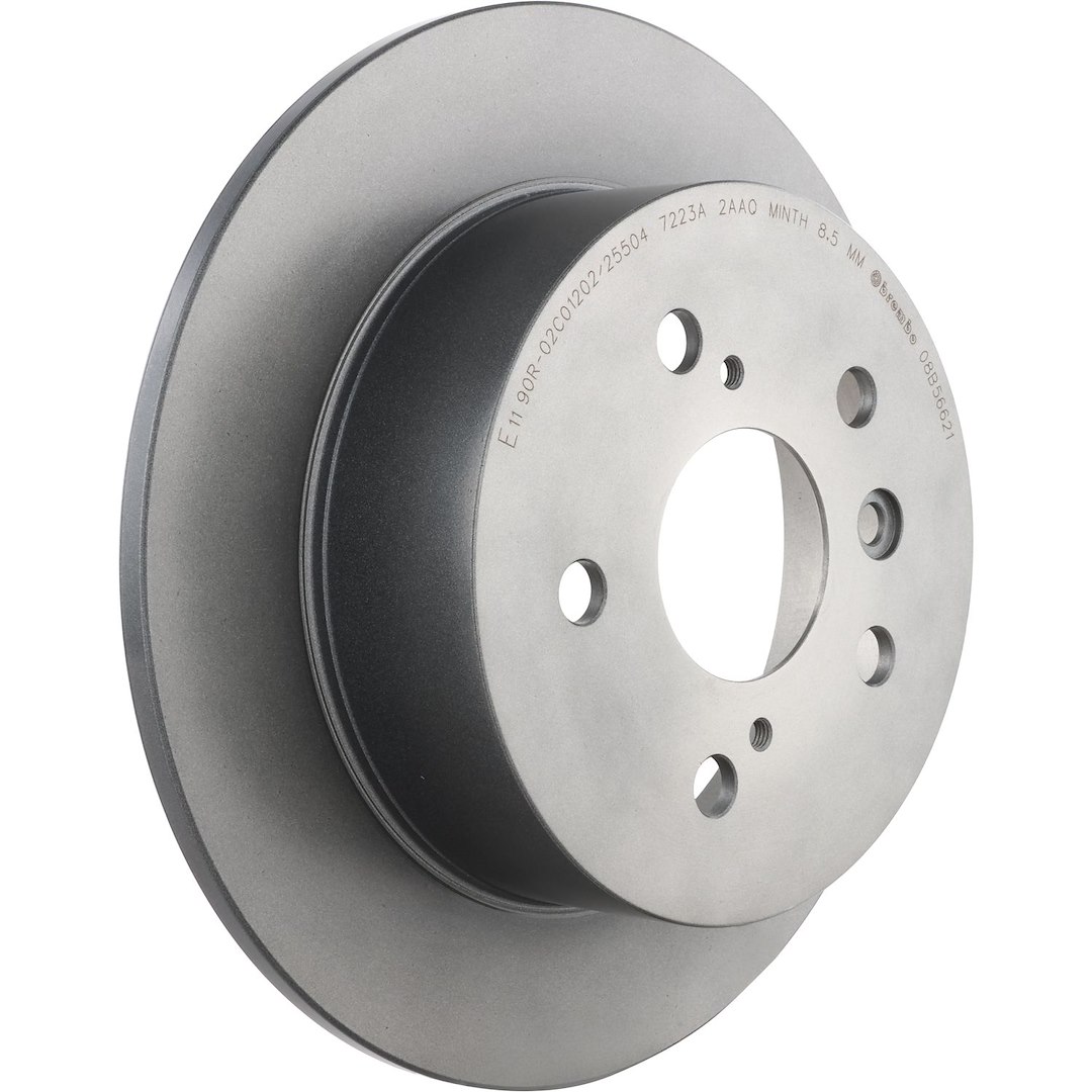 Brembo Brake Rotor, Prime, Solid, One Piece Design, Wheel Bolt Pattern 5 X 114.3 Millimeter – 08B56621C02