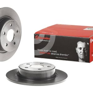 Brembo Brake Rotor, Solid, One Piece Design, Wheel Bolt Pattern 5 X 107.95 Millimeter – 08B60111C02