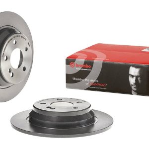 Brembo Brake Rotor, Solid, One Piece Design, Wheel Bolt Pattern 5 X 112 Millimeter – 08B84411C02