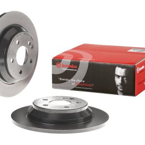 Brembo Brake Rotor, Solid, One Piece Design, Wheel Bolt Pattern 5 X 112 Millimeter – 08C06511C02