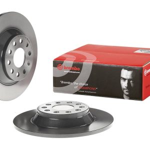 Brembo Brake Rotor, Solid, One Piece Design, Wheel Bolt Pattern 5 X 112 Millimeter – 08C50111C02