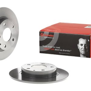 Brembo Brake Rotor, Solid, One Piece Design, Wheel Bolt Pattern 5 X 114.3 Millimeter – 08C65311C02