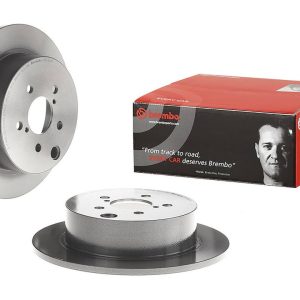 Brembo Brake Rotor, Solid, One Piece Design, Wheel Bolt Pattern 5 X 100 Millimeter – 08C66111C02