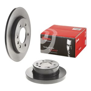 Brembo Brake Rotor, Prime, Solid, One Piece Design, Wheel Bolt Pattern 6 X 130 Millimeter – 08D04611C02