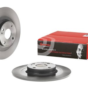 Brembo Brake Rotor, Solid, One Piece Design, Wheel Bolt Pattern 4 X 100 Millimeter – 08D22411C02